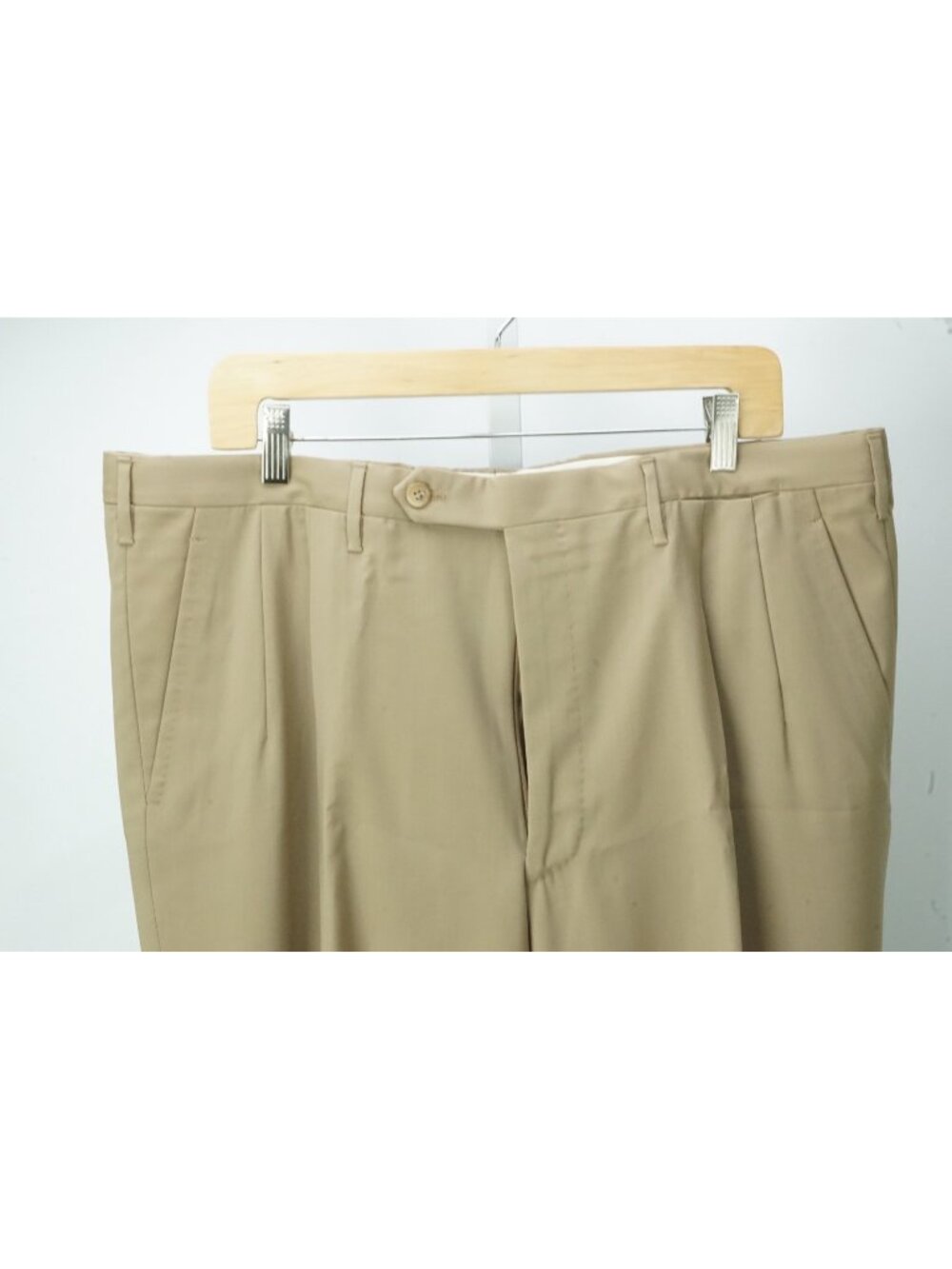 Rota Solid Khaki Brown 100% Wool Mens Dress Pants Sz 56 EU BRAND NEW